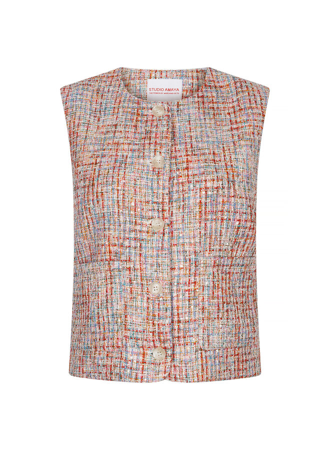 Studio Amaya Gilet Coco 262-ST38 - 1000 Multi Print