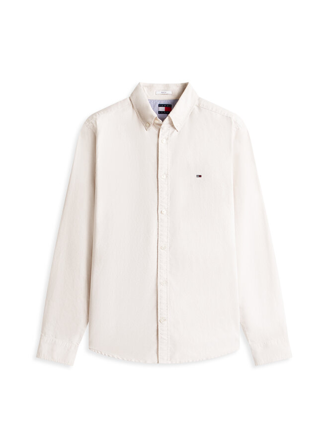 Tommy Hilfiger Overhemd Met Lange Mouw DM0DM21298 - AES White Clay