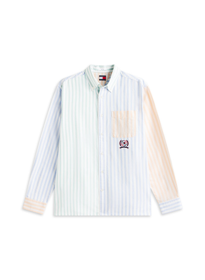 Tommy Hilfiger Overhemd Met Lange Mouw DM0DM22788 - C38 Blue Twilight / Multi