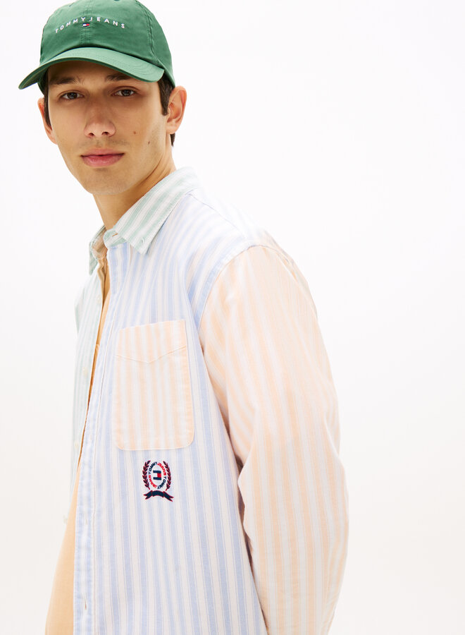 Tommy Hilfiger Overhemd Met Lange Mouw DM0DM22788 - C38 Blue Twilight / Multi