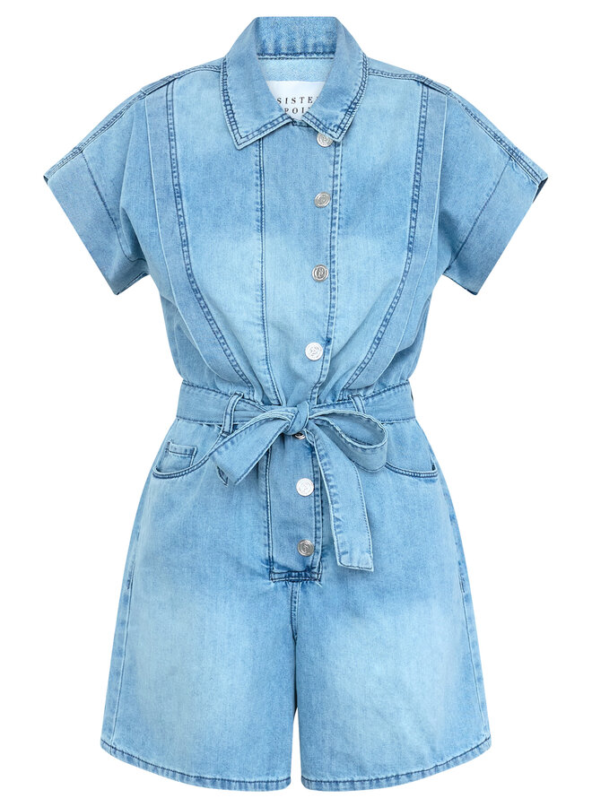 Sisters Point Jumpsuit FEBA-PL1 19672 - Light Blue Denim