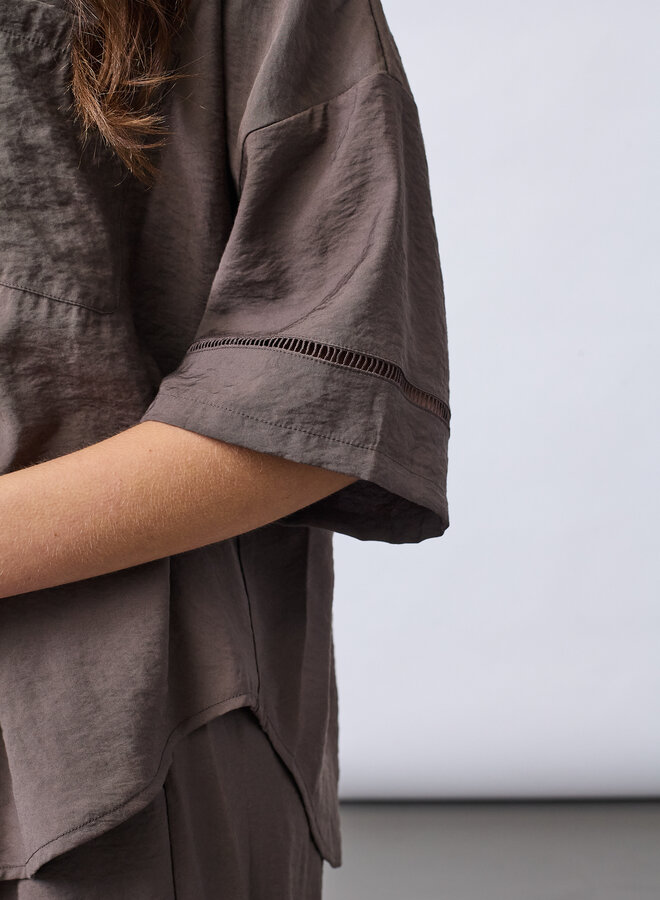 Sisters Point Blouse ELLA-N.SH9 19859 - Dark Chocolate