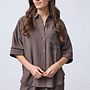 Sisters Point Blouse ELLA-N.SH9 19859 - Dark Chocolate