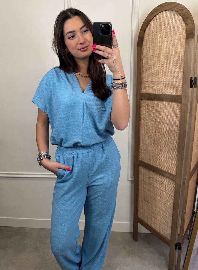 Azzurro Top A-9615 - Blue