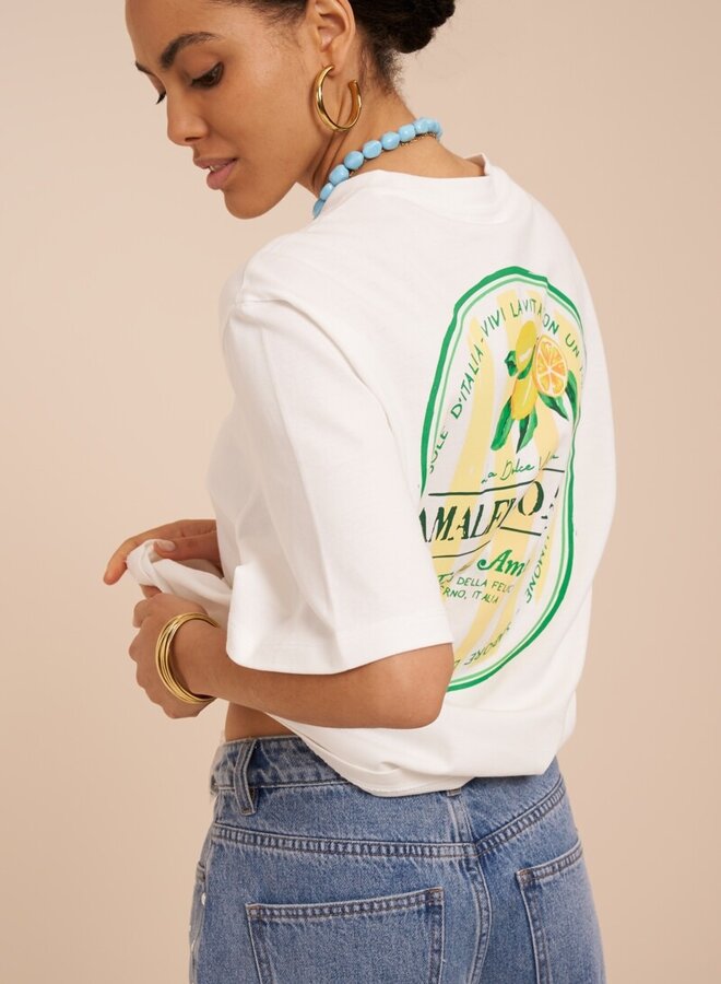 T-Shirt 'Amalfi Coast' MJ15872-0900 - Wit
