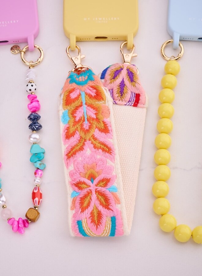 My Jewellery Telefoonkoord 'Tropical' MJ15637-1200 - Multi