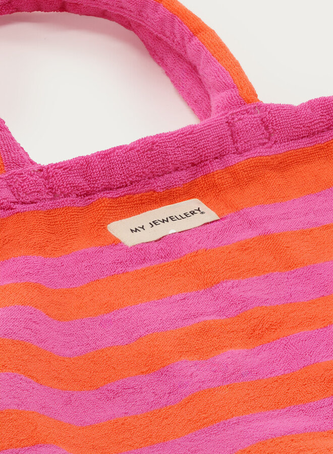 My Jewellery Strandtas MJ14970-0800 - Roze/Oranje
