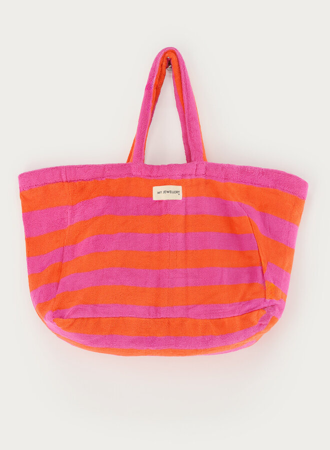 My Jewellery Strandtas MJ14970-0800 - Roze/Oranje