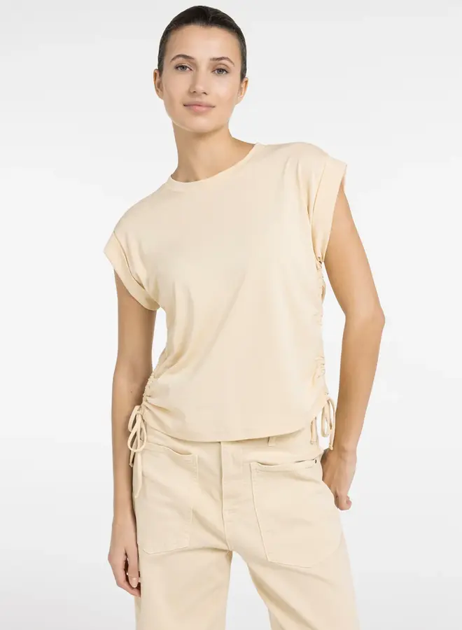 Yaya linnen Top 01-709362-604 - 99071 Warm Beige