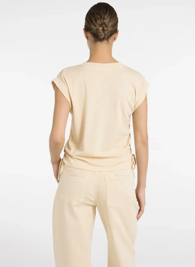 Yaya linnen Top 01-709362-604 - 99071 Warm Beige