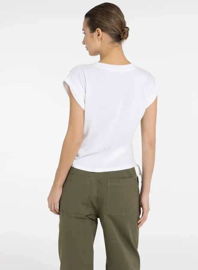 Yaya Linnen Top 01-709362-604 - 00000 Pure White