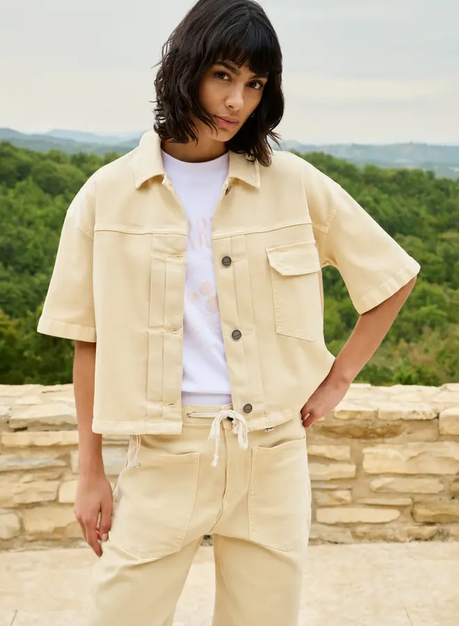 Oversized Denim Jas 01-511052-604 - 99071 Warm Beige