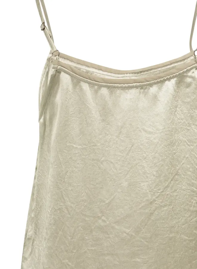 Yaya Satijnen Singlet Top 01-721052-604 - 61104 Crockery Brown