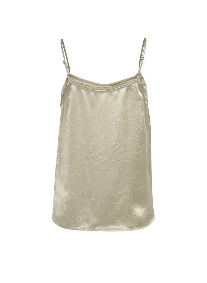 Yaya Satijnen Singlet Top 01-721052-604 - 61104 Crockery Brown