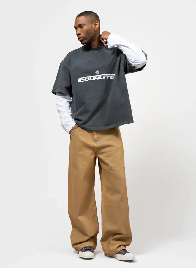 Equalité Longsleeve Tee Enzo EQ.26.4.13.13.244 - 244 Washed Grey/White