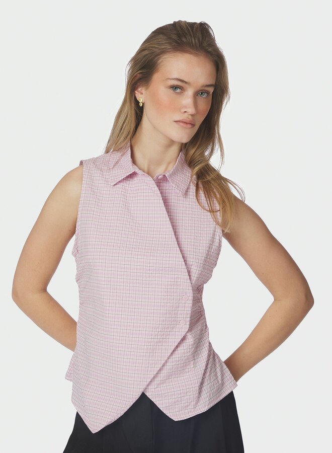 Neo Noir Top Celest Check  169021 - 754 Light Pink