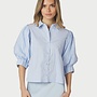 Neo Noir Blouse 168625 Etta Stripe Stone Shirt - 145 Light Blue