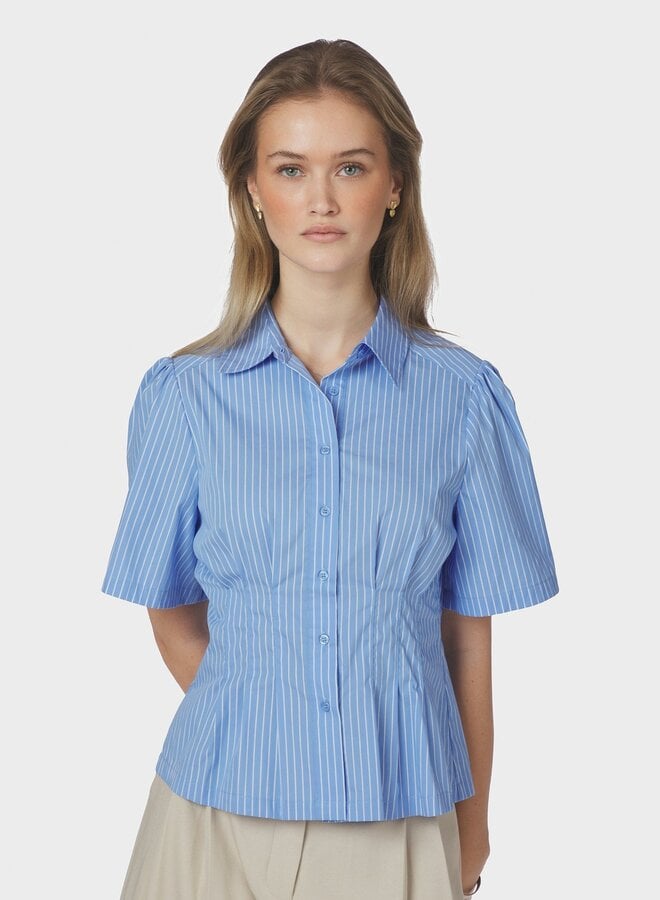 Neo Noir Blouse Balara Stripe Poplin 169049 - 145 Light Blue