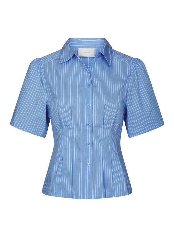 Neo Noir Blouse Balara Stripe Poplin 169049 - 145 Light Blue