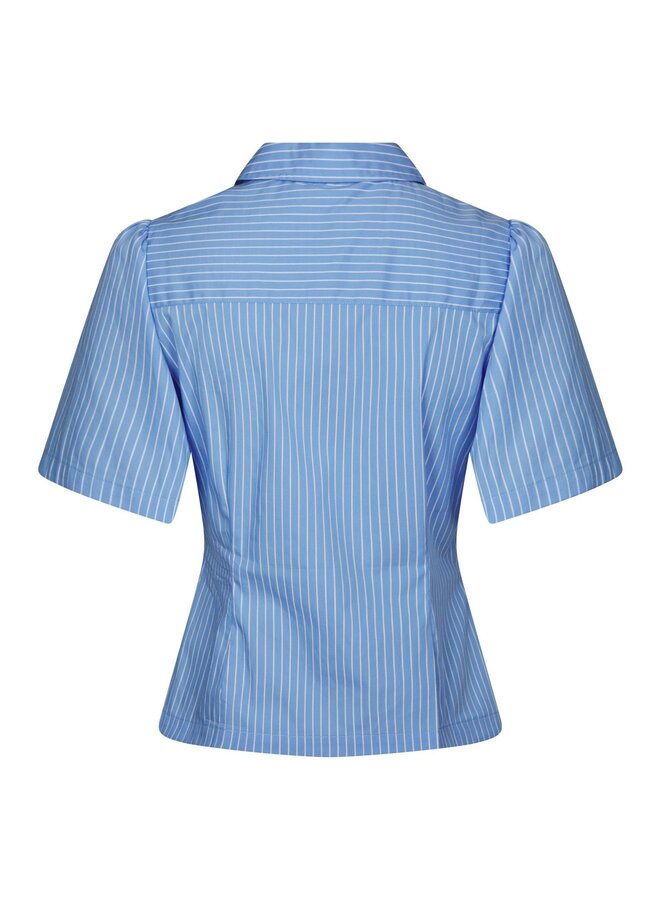 Neo Noir Blouse Balara Stripe Poplin 169049 - 145 Light Blue