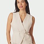 Neo Noir Top Samara Ramie Waistcoat 165105 - 815 Natural