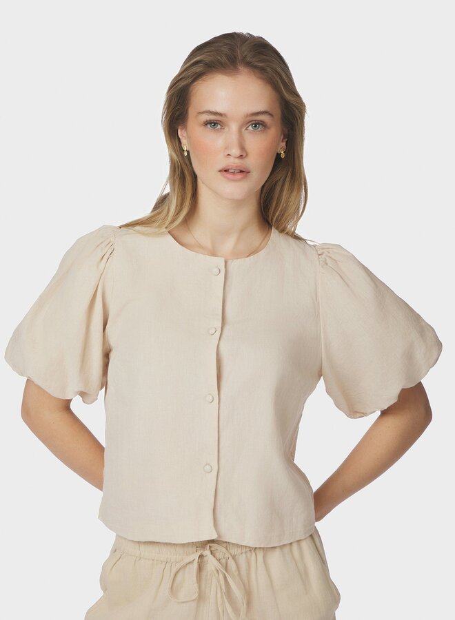 Neo Noir Blouse Moisa Linnen 169314 - 213 Sand