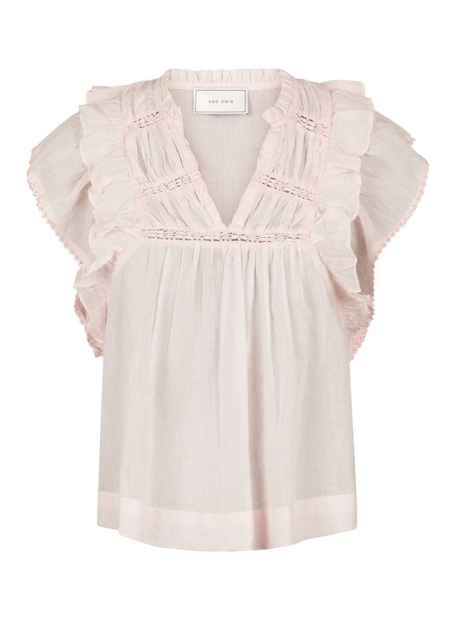 Neo Noir Blouse Jayla s Voile 159881 - Light Pink