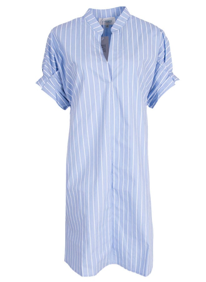 Jurk A-95257 - Blue/White