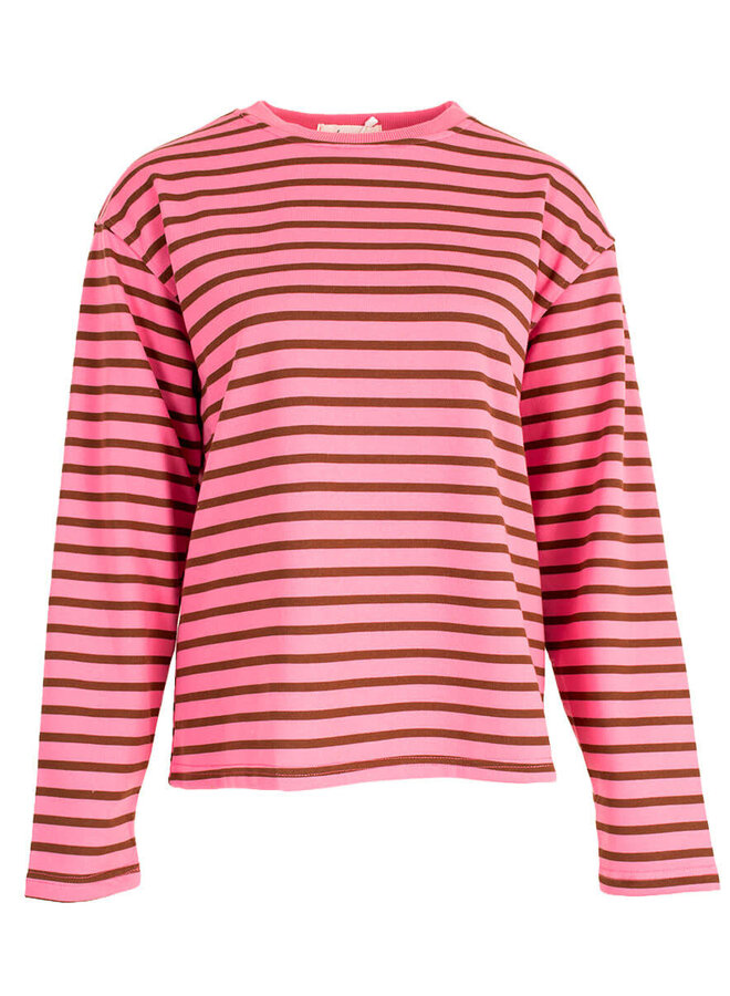 Longsleeve Top A-9974 - Pink/Brown