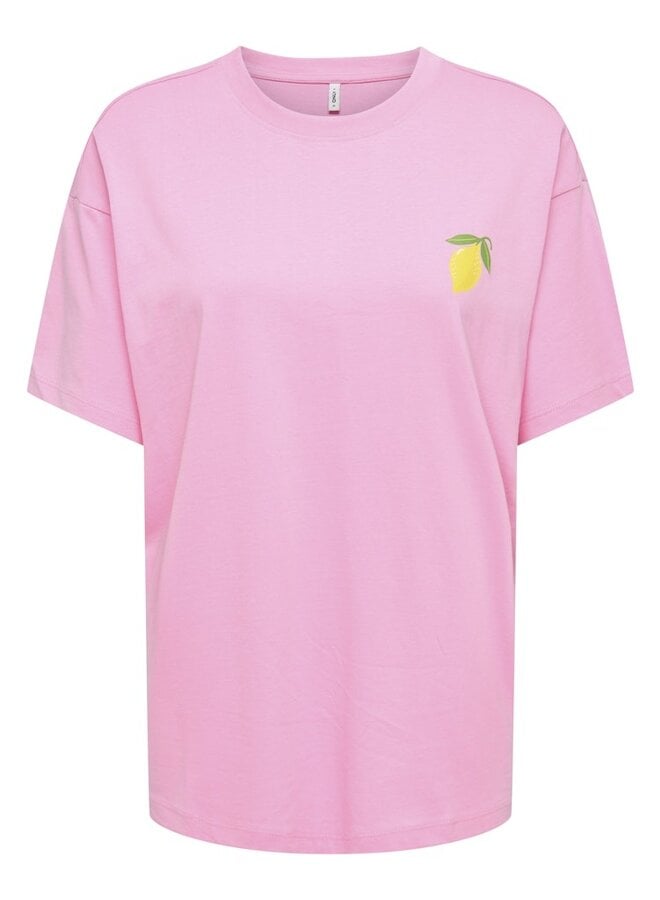 Only  T-shirt ONLELLE 15373343 - Prism Pink