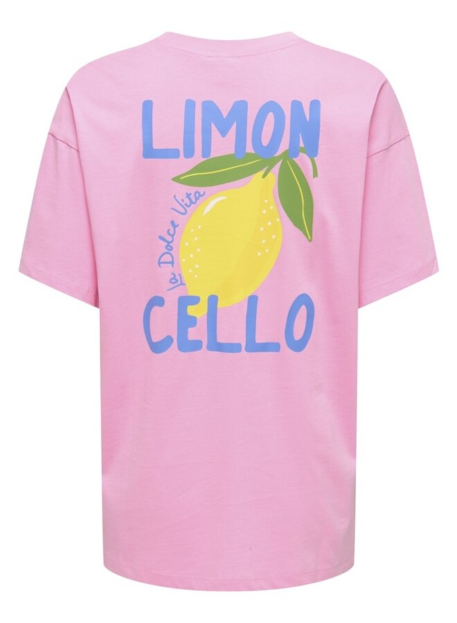 Only  T-shirt ONLELLE 15373343 - Prism Pink