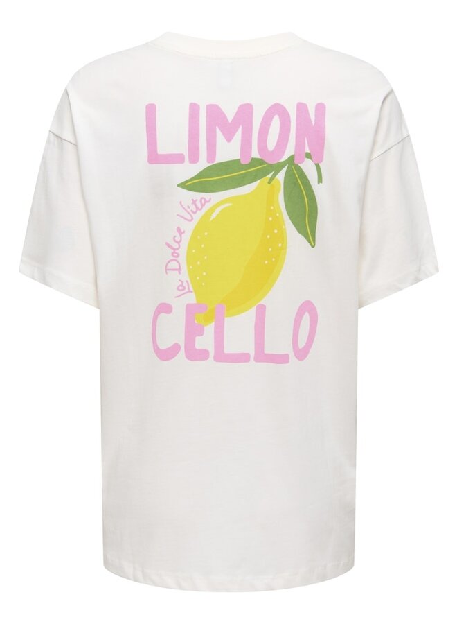 Only T-shirt ONLELLE 15373343 - Cloud Dancer
