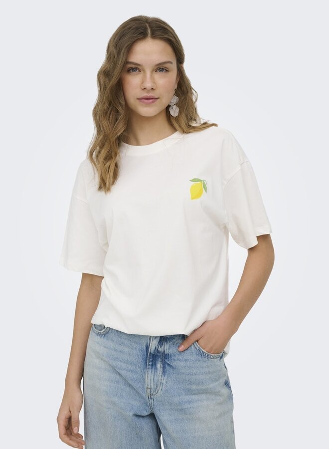 Only T-shirt ONLELLE 15373343 - Cloud Dancer