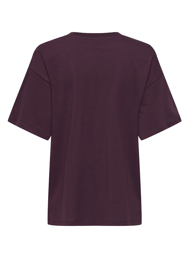 Only T-shirt ONLMILA 15372177 - Grape Wine