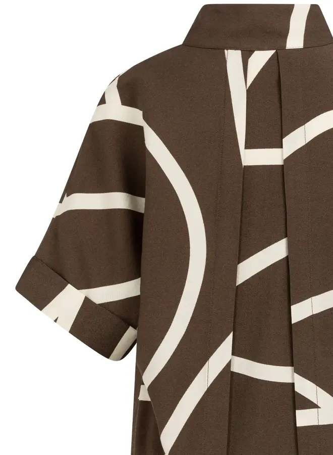 Yaya Jurk 01-601210-605 - 912161 Chocolate Martini Brown Dessin