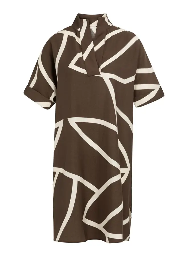 Yaya Jurk 01-601210-605 - 912161 Chocolate Martini Brown Dessin