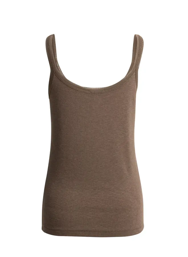 Yaya Top 01-729053-605 - 99070 Washed Brown