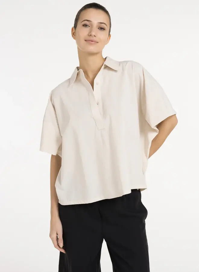 Blouse 01-201220-605 - 99067 Cloud Creme White