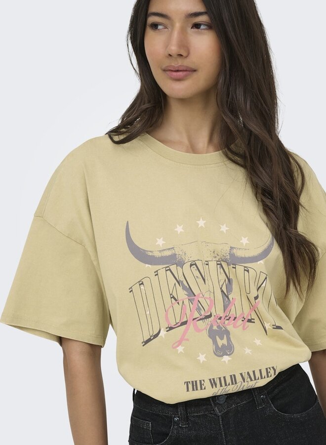 T-shirt ONLMILA 15382738 -  Pale Khaki