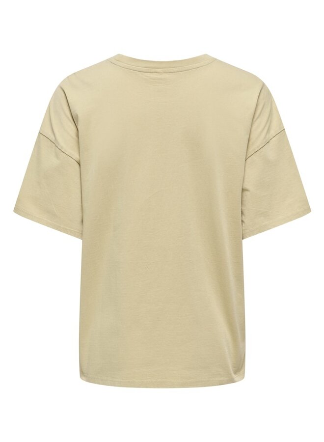 Only T-shirt ONLMILA 15382738 -  Pale Khaki