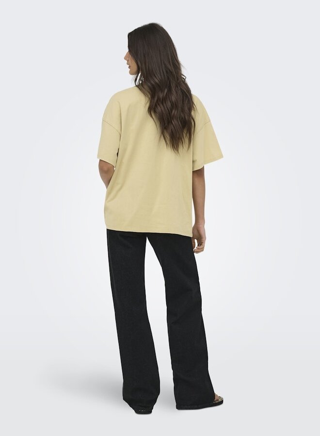 Only T-shirt ONLMILA 15382738 -  Pale Khaki