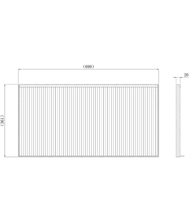 HEPA cabin air filter model S