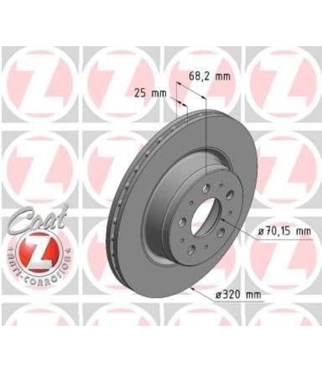 remschijf gecoat voor model 3