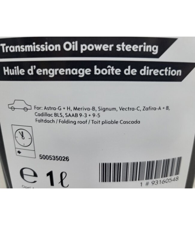 fluid hydraulic roof / powersteering OE