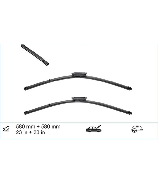 Wiperblade set 9-5 '08-10, Valeo