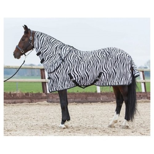 Harry's Horse Vliegendeken met losse hals, zebra Harry's Horse Vliegendeken met losse hals, zebra