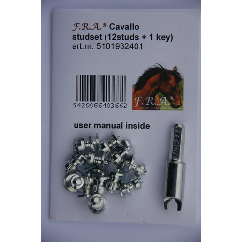 Cavallo Studset, 12 stuks met sleutel Cavallo Studset, 12 stuks met sleutel