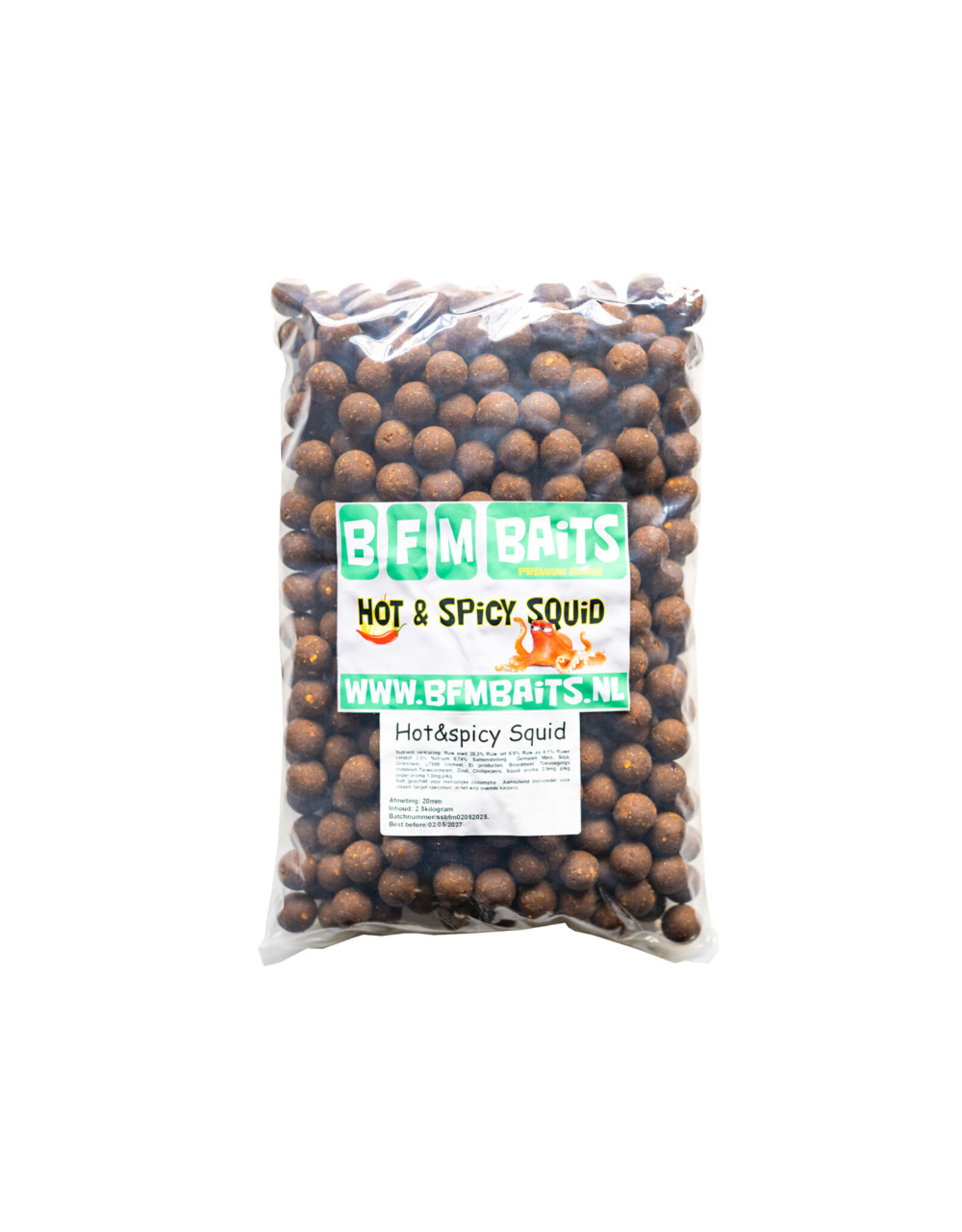 BFM Baits Hot & Spicy Squid boilies - Bulk deal