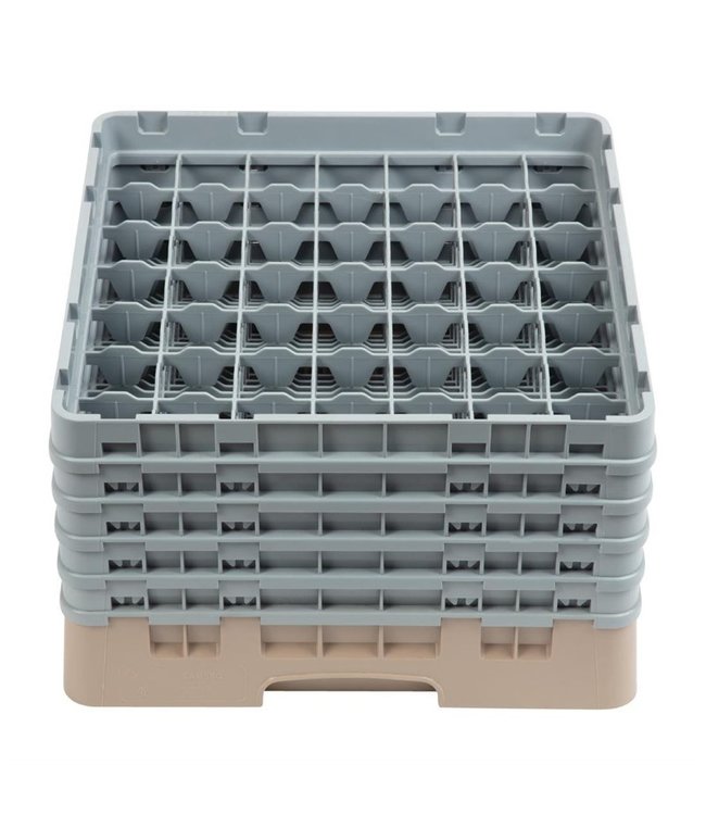 Vaatwaskorf max. glashoogte 257 mm met 49 compartimenten 500 x 500 x 308 mm Camrack - Cambro