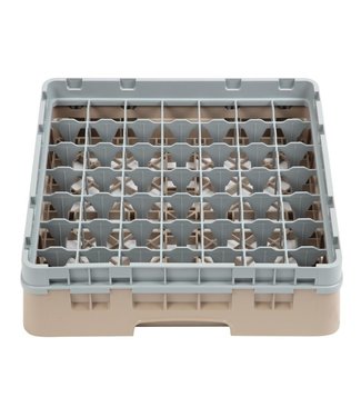 Cambro Vaatwaskorf max. glashoogte 92 mm met 49 compartimenten 500 x 500 x 143 mm Camrack - Cambro